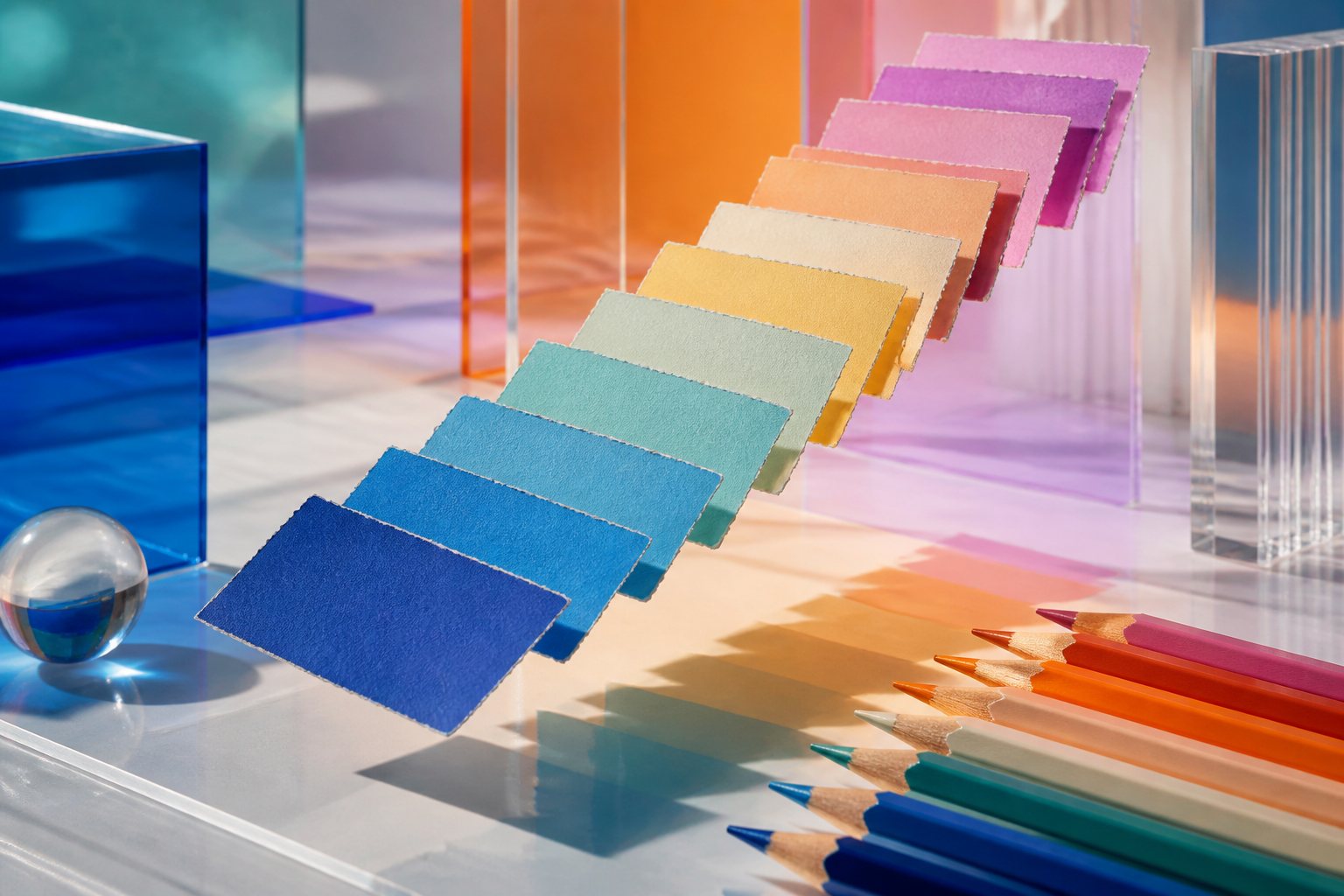 Cómo usar un test de colores antes de empezar una página