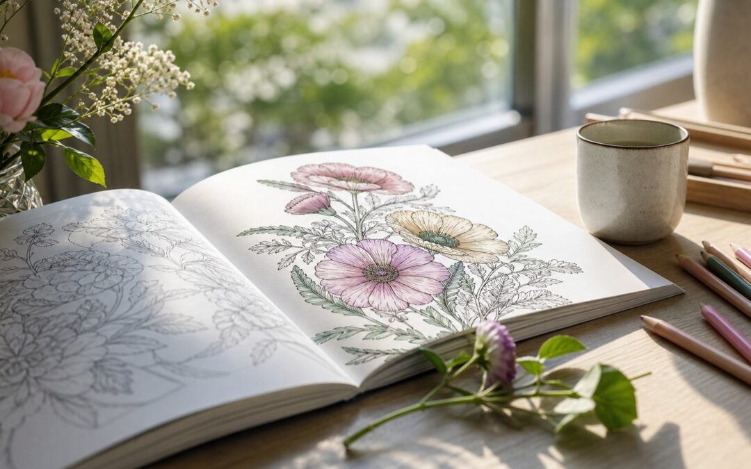 Por qué colorear flores puede ayudarte a relajarte