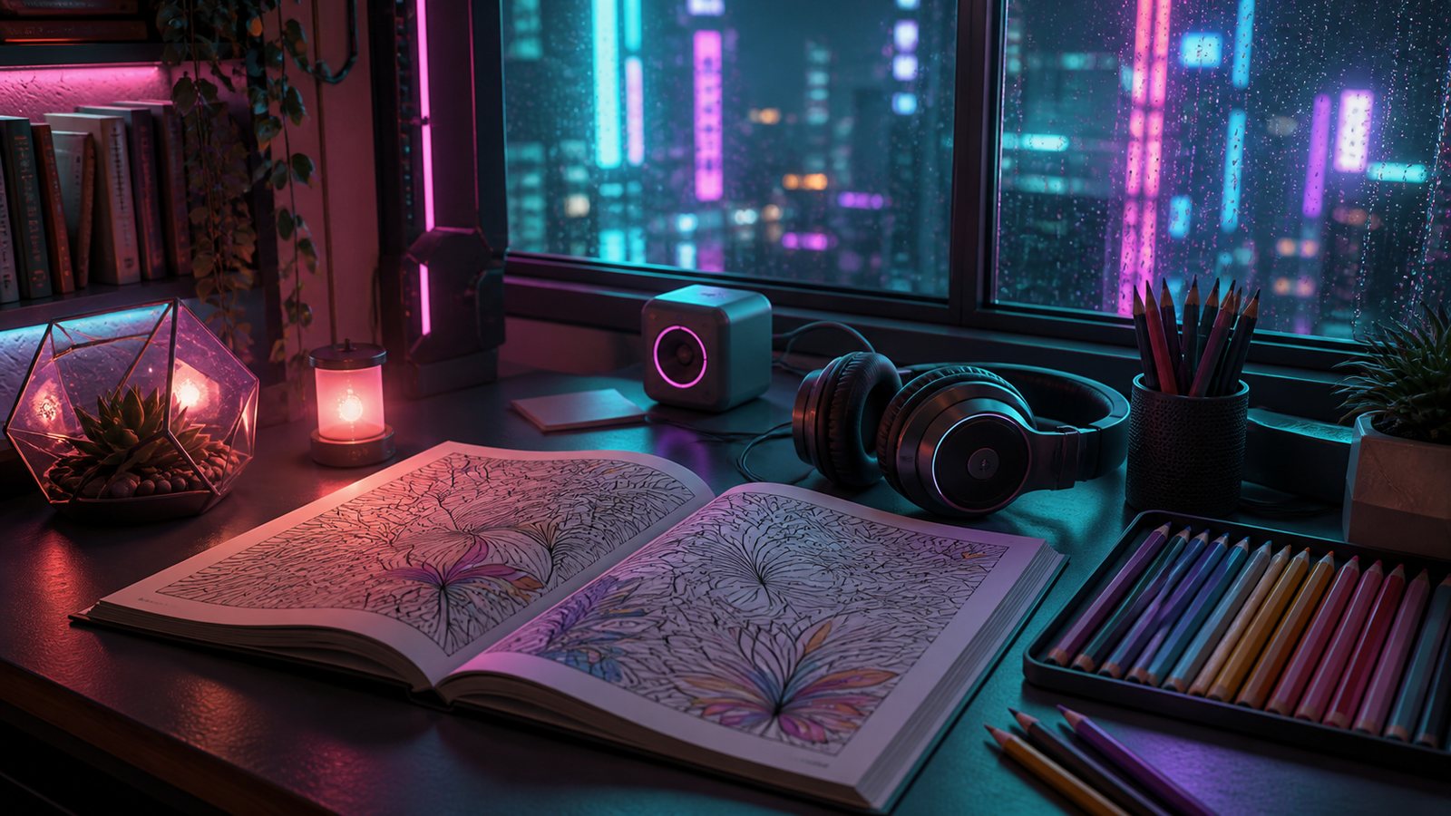 Música lofi para colorear: cuándo ayuda y cuándo distrae