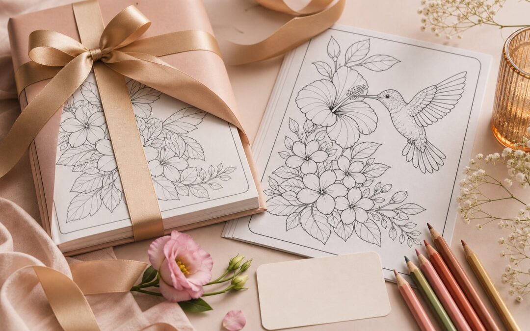 Un libro para colorear como regalo para un día especial