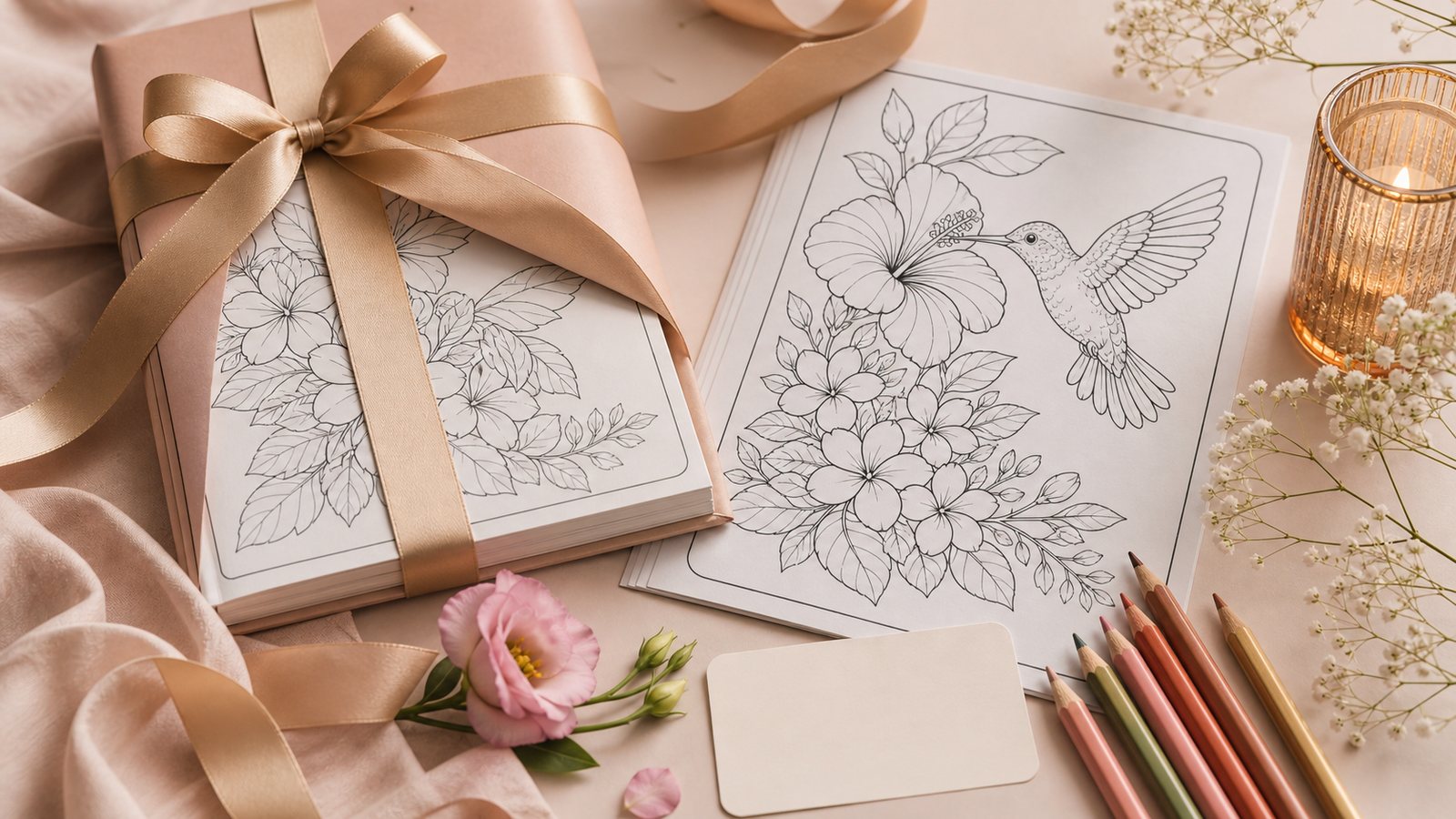 Un libro para colorear como regalo para un día especial